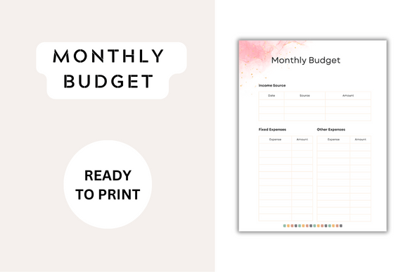 Download Monthly Budget Planner - Monthly budget planner Collection