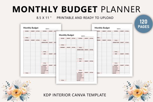 Download Editable Monthly Budget Planner Canva - Monthly budget planner Collection