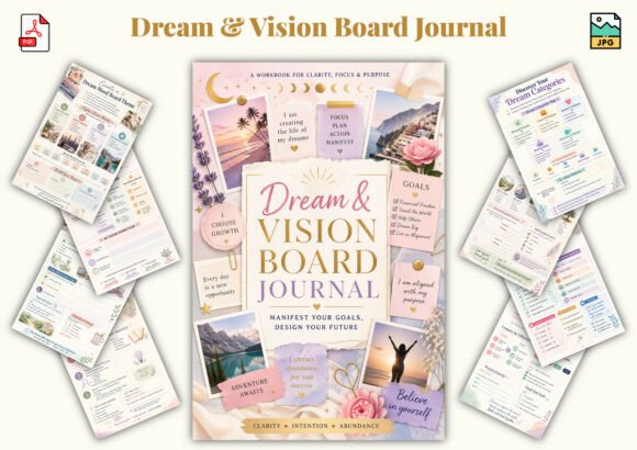 Download Dream &amp; Vision Board Journal - Premium Resources