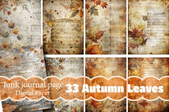 Download Autumn Leaves Scrapbook Page - Premium Bundle