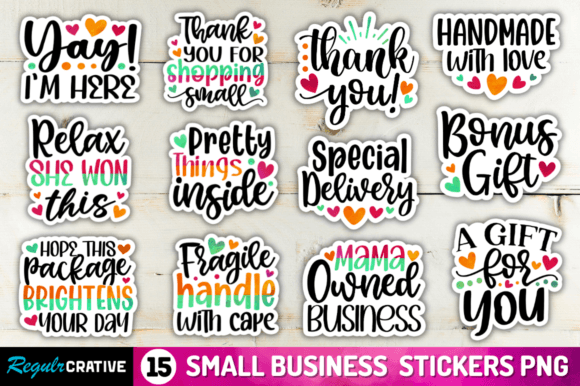 Download Small Business Printable Stickers Png Bu - Business printable Collection